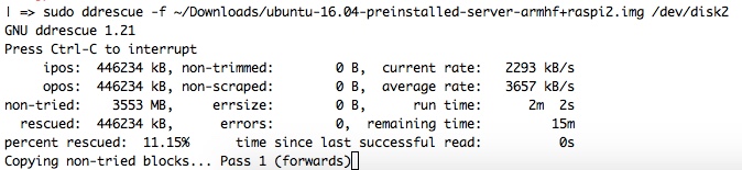 DDRescue Command Line GUI